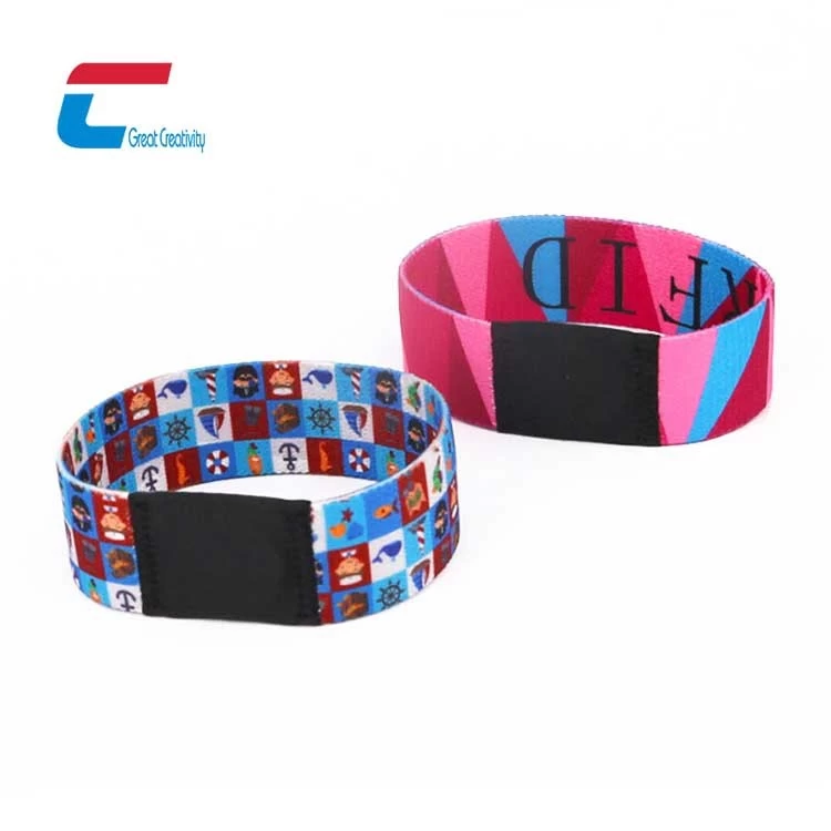 Custom RFID Ntag213 Cloth Wristband RFID Manufacturer