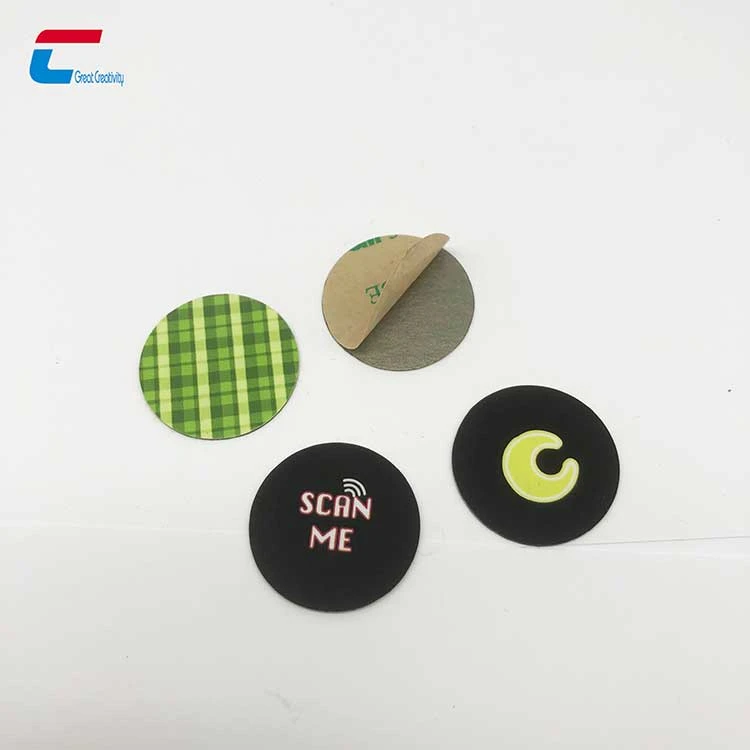8-Pack NFC Sticker Tags - 25mm Anti-Metal RFID Labels 13.56MHz With Adhesive Back