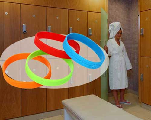 How many steps are involved in RFID wristband technology for spa applications?