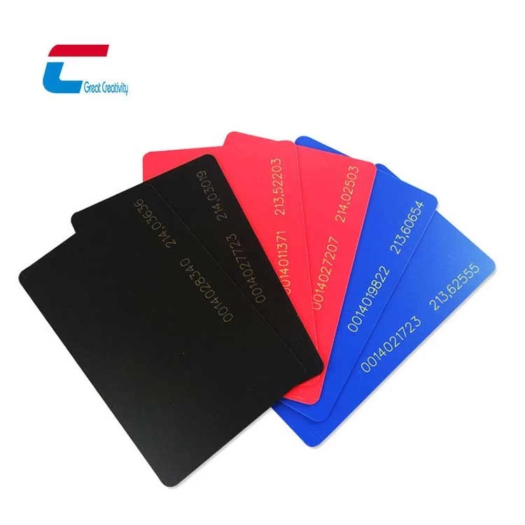 Custom Blank Solid Color NFC Business Card Colored PVC RFID Cards Manufacturer