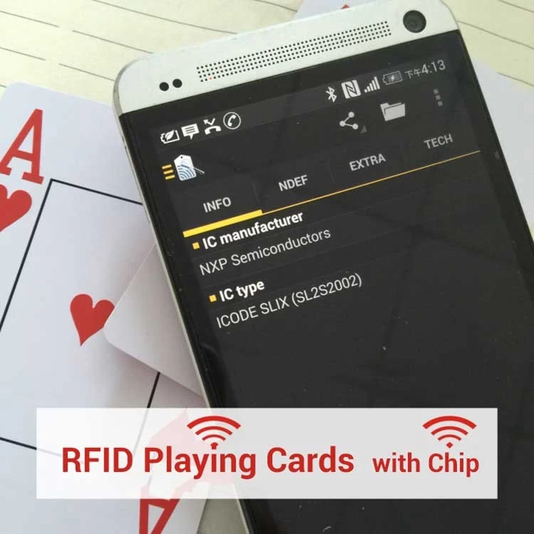 Custom High Quality Casino RFID Playing Cards NFC Poker Manufacturer