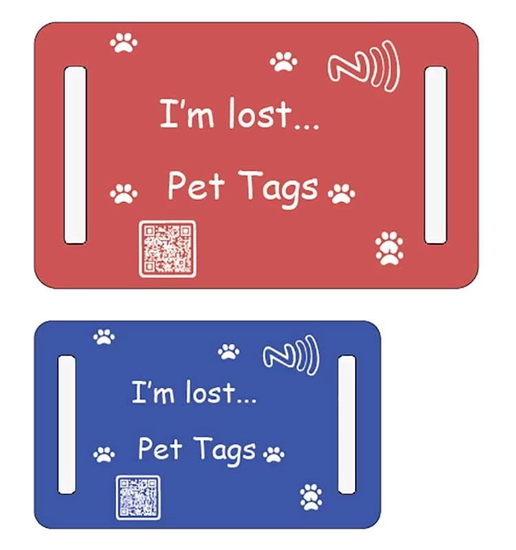 Custom QR code RFID wristbands tag track Pet Id Tracking Tag Manufacturer