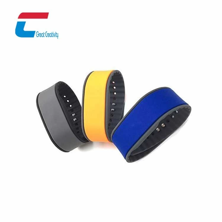 Contactless Printing NTAG216 NFC Wristband 13.56MHz RFID Wristband Manufacturer