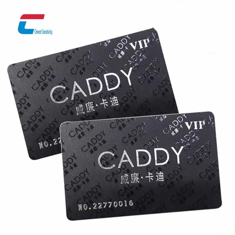 Plastic PETG Contactless Smart Business Card RFID Black Card Manufacturer