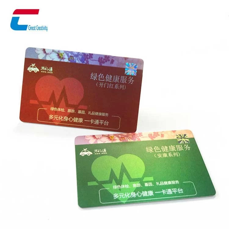 Custom Printing RFID PETG Membership Card Plastic Hologram Business Card Manufacturer
