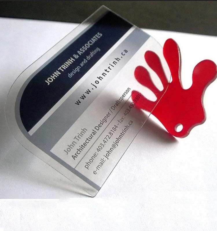 Transparent Translucent RFID PETG Business Cards Manufacturer