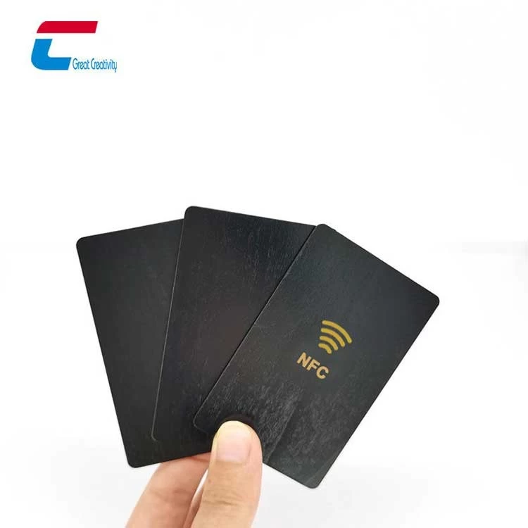 Eco Friendly Black Wood PETG NFC Card VIP Access Control Hotel Key Card Manufacturer
