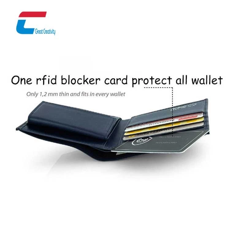 Factory Price RFID Credit Card Blocking Card NFC Blocker Protection Card Manufacturer