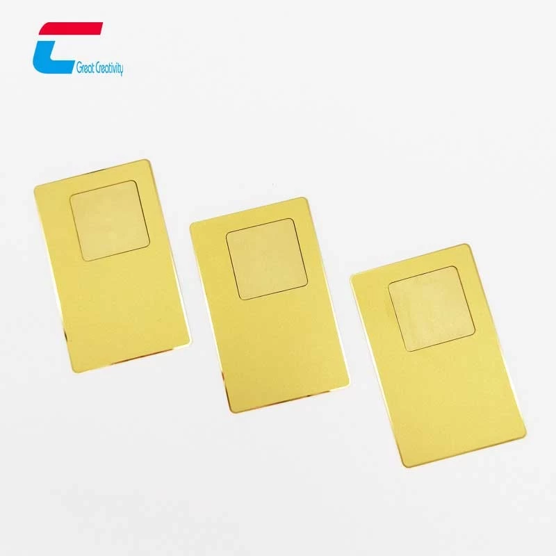Etched Logo 24K Gold QR Code Metal NFC Smart Business Card
