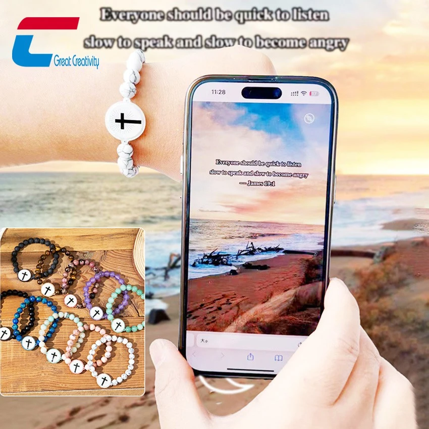 NFC Bible Bead Bracelet