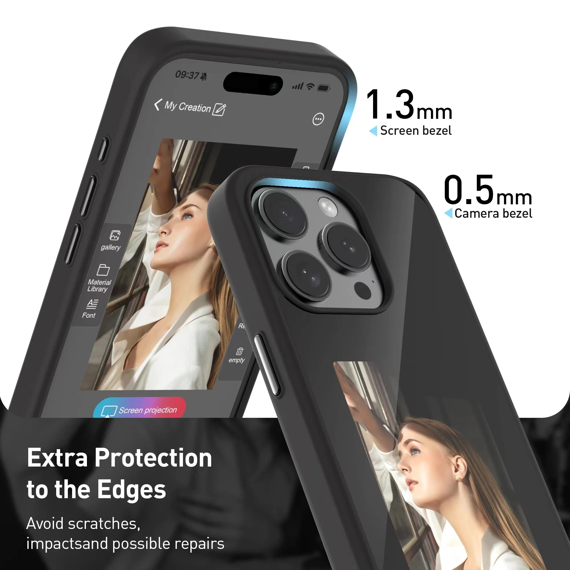 NFC Ink Screen Phone Case