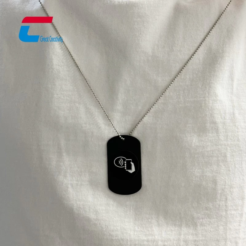 NFC metal necklace