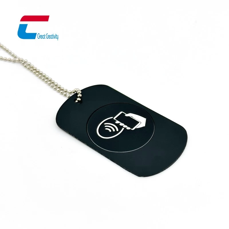 NFC metal necklace
