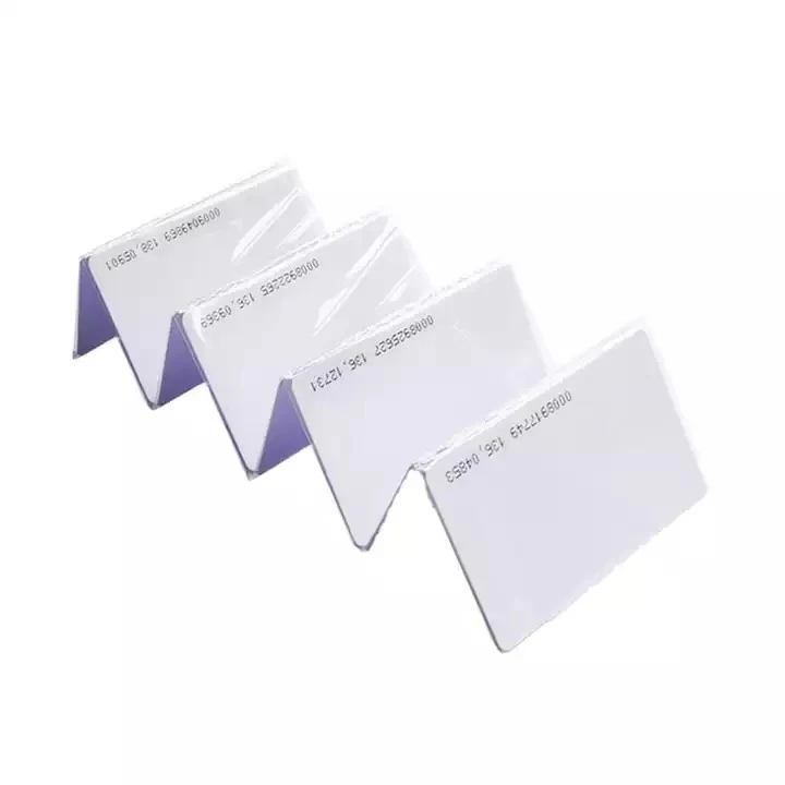China Customized Amiibo Card PVC Blank 13.56Mhz NFC Chip Access Control Contactless Smart Proximity Cards Glossy White RFID Card manufacturer
