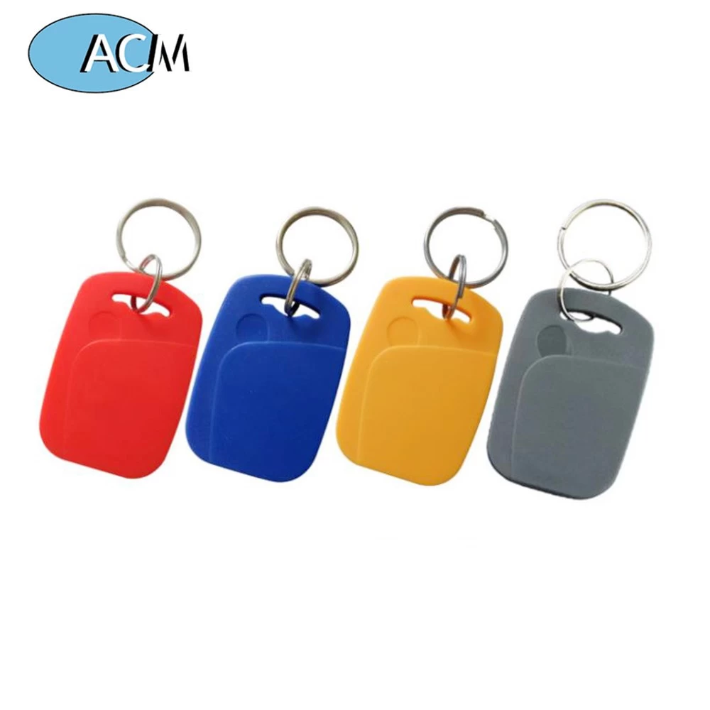 Custom 13.56Mhz Compatible Chip 1K Rewrite RFID ABS Key Fob ISO14443A Keychain Access Control Writable Key Tag
