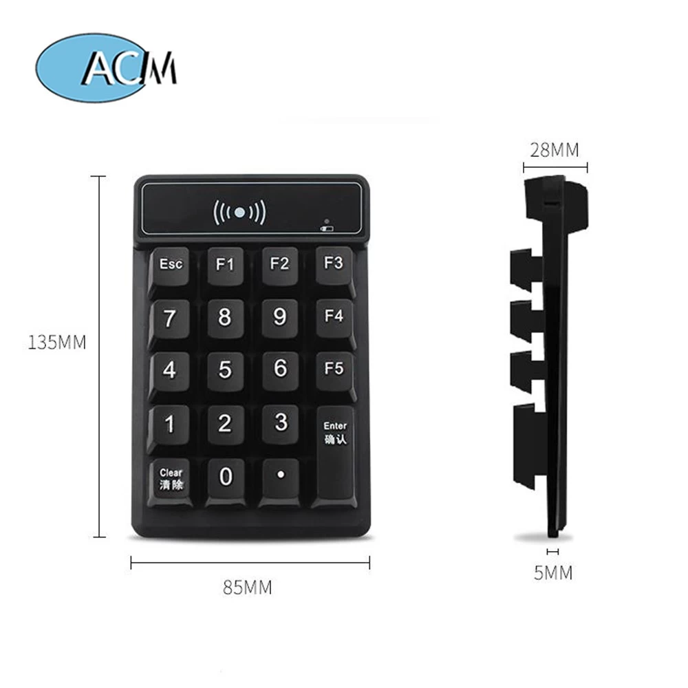 ID 125khz USB Interface smart card rfid reader digital keyboard reader for Consuming Management system