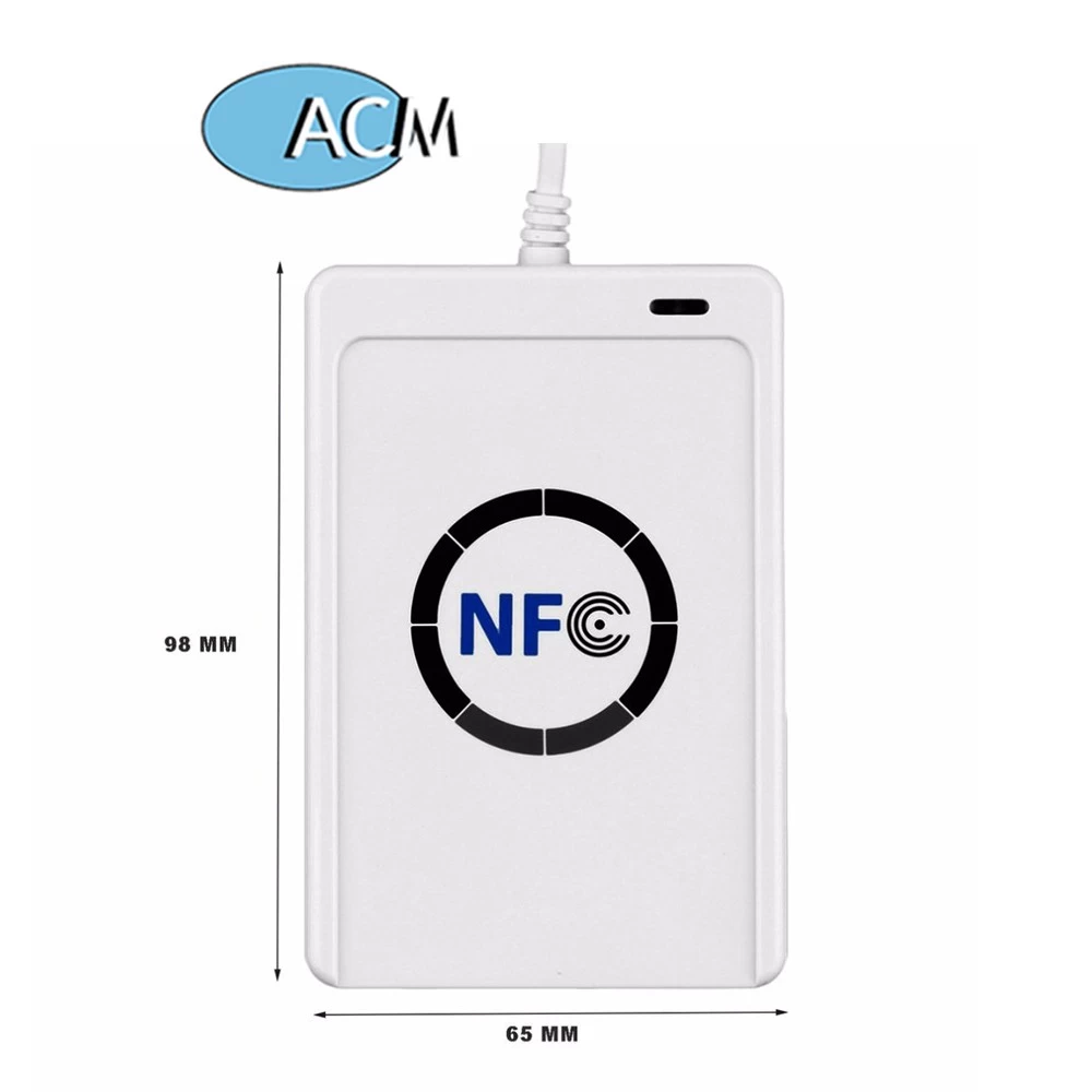 ACR122U Contactless Smart Chip IC Card 13.56mhz RFID Smart Card Software USB Desktop NFC Reader