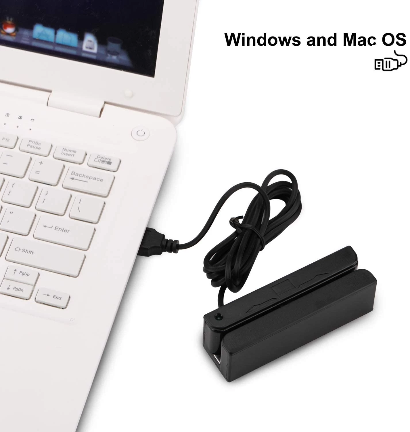 China Portable USB Magnetic Stripe Credit Card Reader 3 Tracks Swipe manufacturer