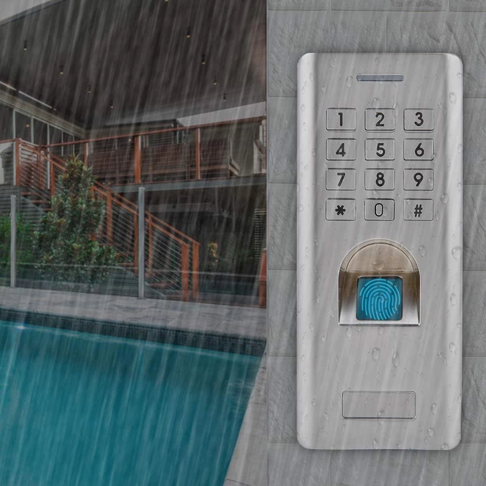 ACM-209F Outdoor Waterproof Metal Case Biometric Fingerprint RFID Reader For Access Control System