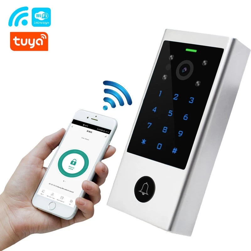 Smart TTLock Controller Wifi Tuya App Keyless Entry Digital Wiegand Standalone Keypad RFID Door Access Control System