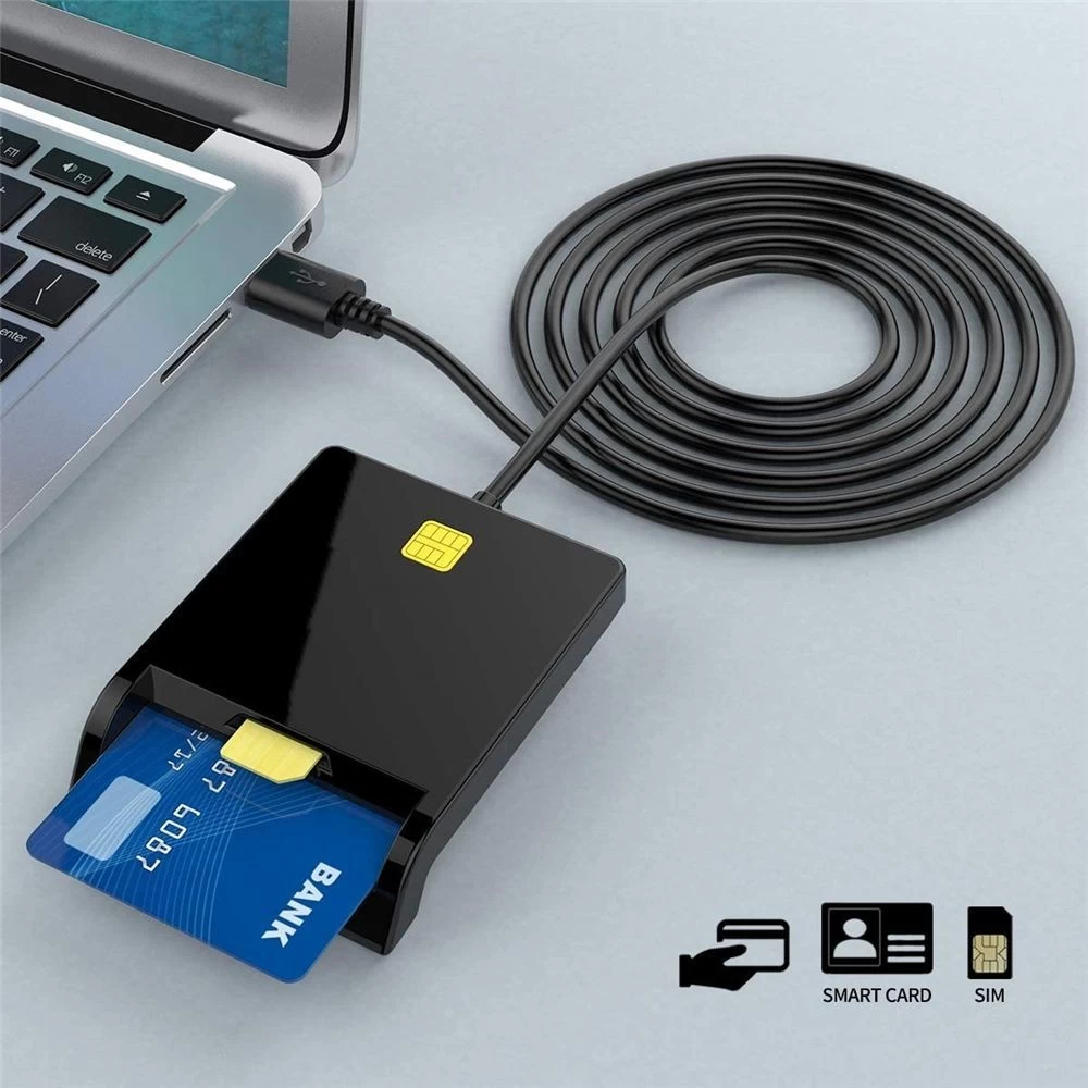 China ic id smart card reader sam slot USB Credit card reader writer sim card reader manufacturer