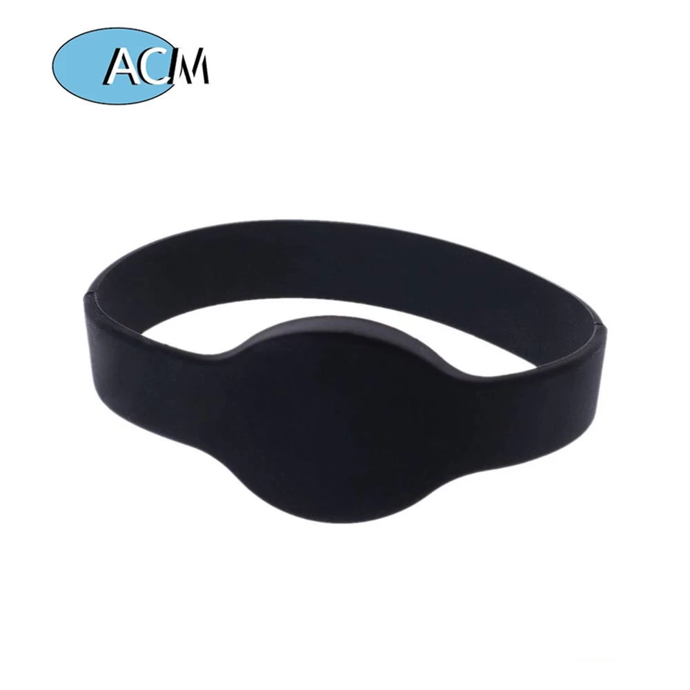 Customized Thermal Printable Waterproof Passive NFC Bracelet Swimming Pool Wristbands Festival Concert RFID Silicone Wristband
