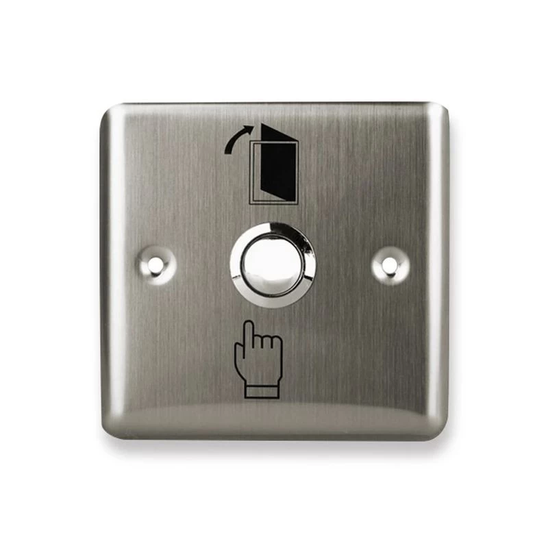 China Metal Stainless Switch door exit button push to open Home Release Button with LED Light For Access Control Lock System NO/COM manufacturer