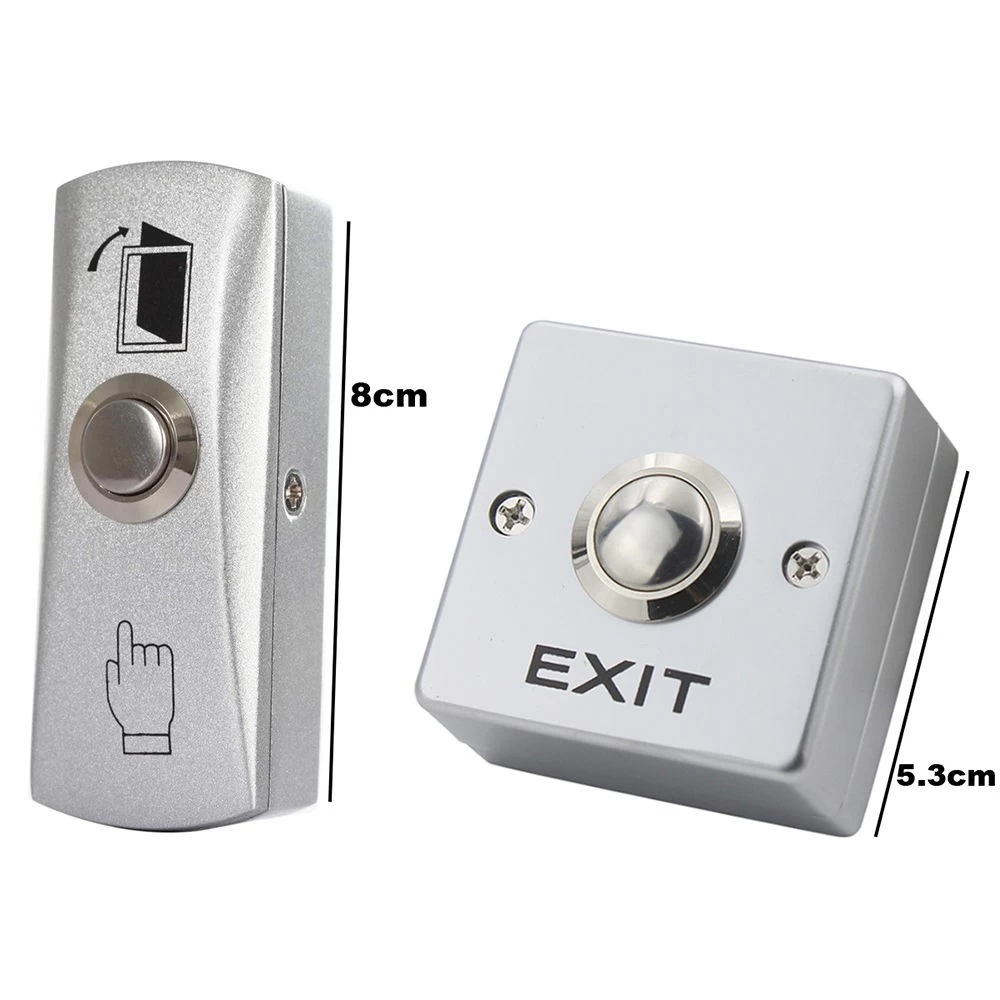 China Zinc Alloy GATE Exit Button For Door Access Control System Door Push Exit Door Release Button Switch manufacturer