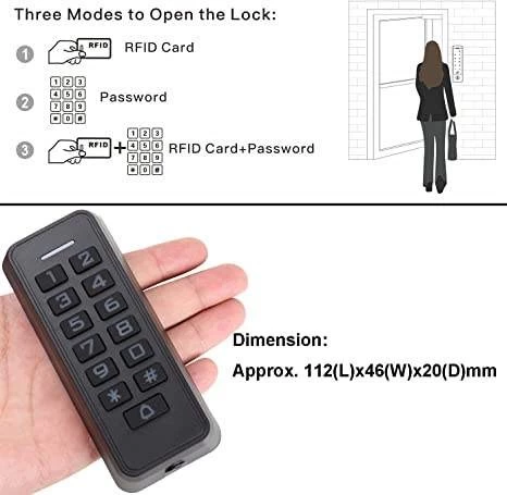 Door Access Control Keypad Proximity Card Reader Stand-Alone