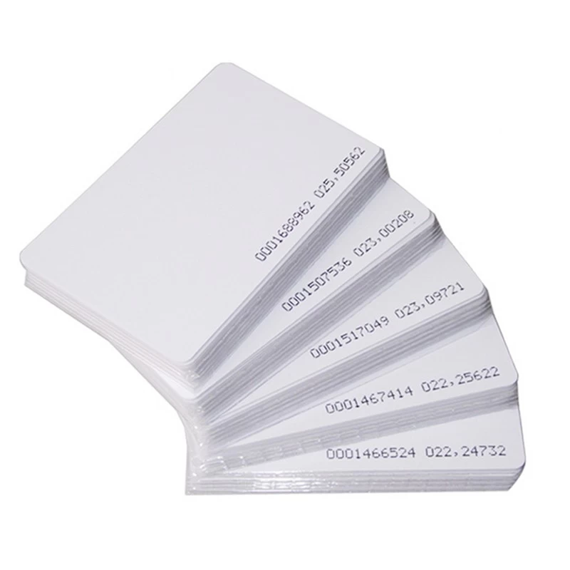 RFID Card 13.56Mhz IC Cards MF S50 Classic 1K M1 Proximity Smart 0.8mm For Access Control System ISO14443A