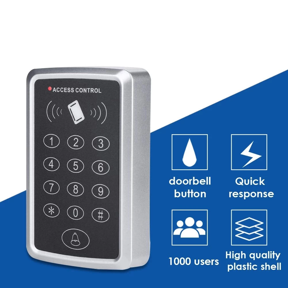 China 125KHz RFID Access Control Keypad EM Card Reader Door Access Control System Door Lock Opener Keyboard System manufacturer
