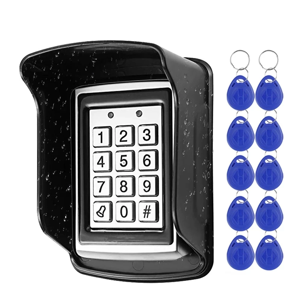 China RFID Metal Access Control Keypad Waterproof Rainproof Cover Electronic Lock System manufacturer