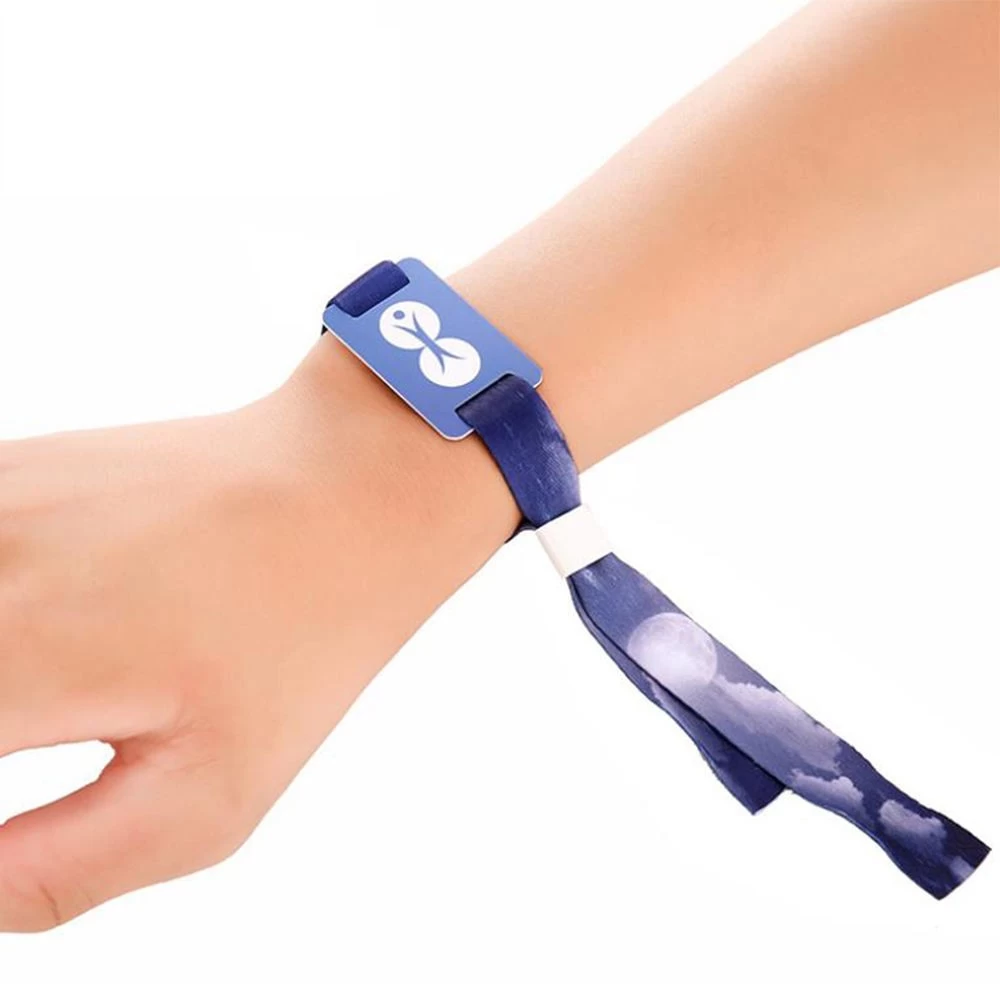 Disposable Concert NFC Wristband Entrance Ticket RFID Identification  Bracelet woven wristbands