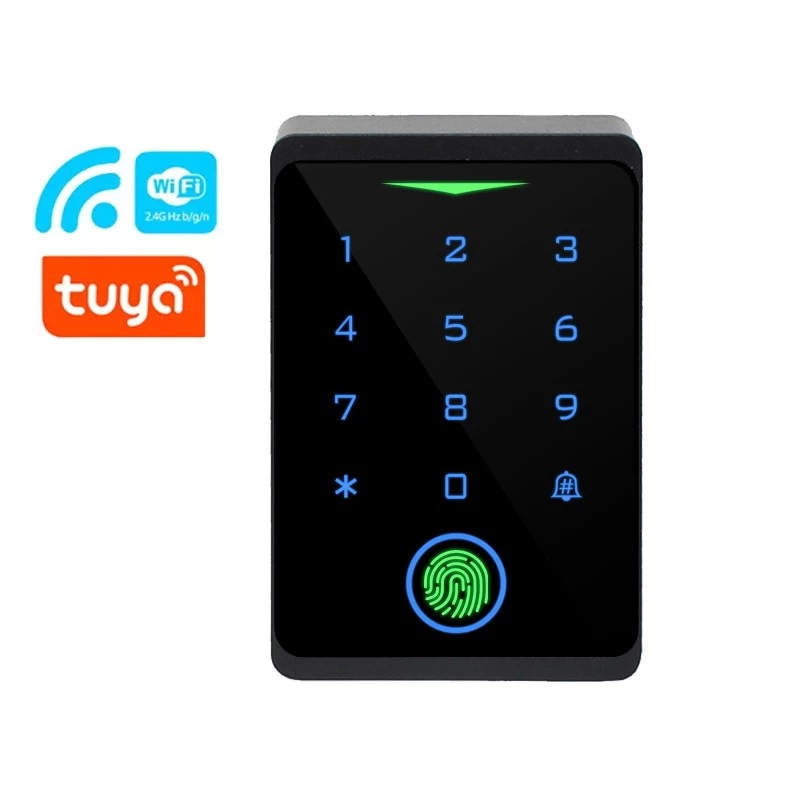 China Tuya Smart RFID Keypad Door Entry Access Controller Biometric Fingerprint Access Control with Wiegand manufacturer
