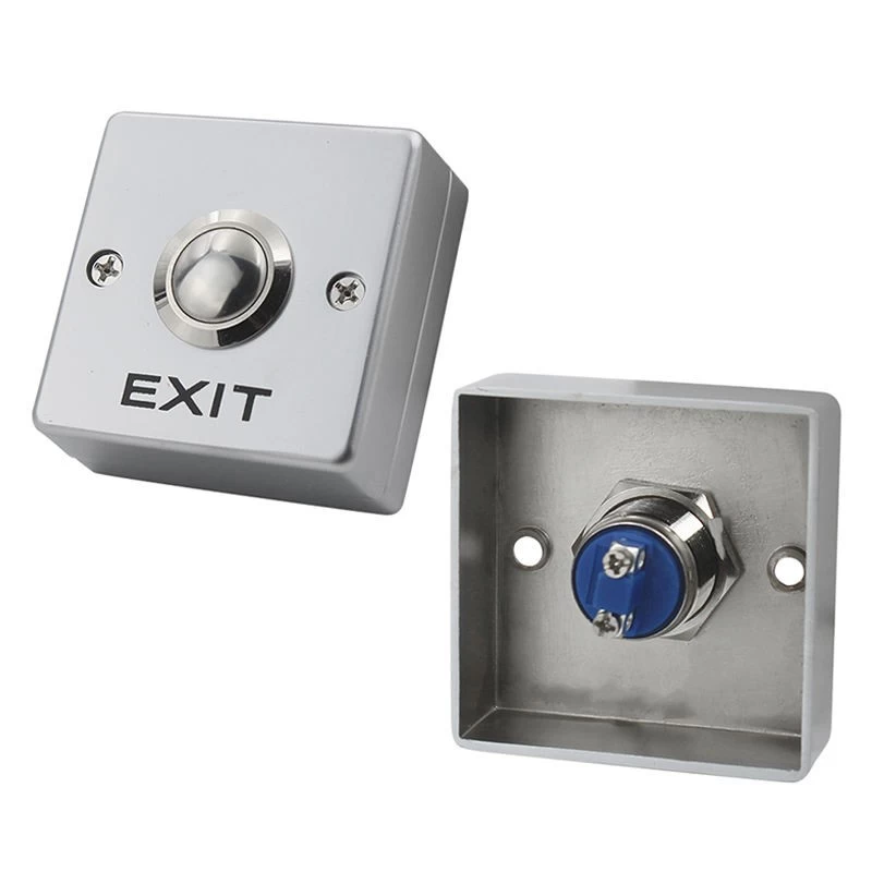China Metal Stainless Touch Door Exit Push Button Switch Exit Button With Led Indicator manufacturer