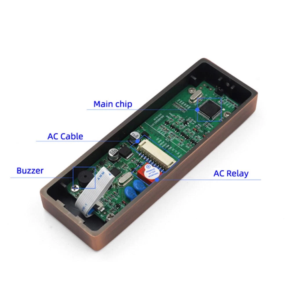 Водонепроницаемый сенсорный RFID-считыватель Электронный дверной замок для  дома Умная автономная металлическая клавиатура Система контроля доступа