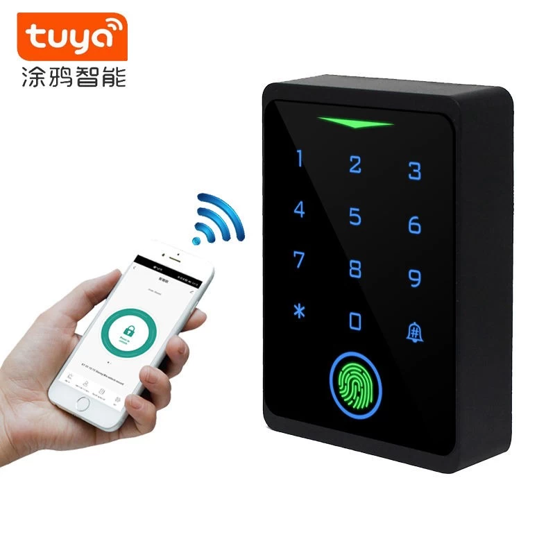China Android Tuya WiFi Wiegand RFID 125KHz EM Karte Touch Tastatur Türklingel Fingerabdruck Access Controller Biometrisches System Hersteller