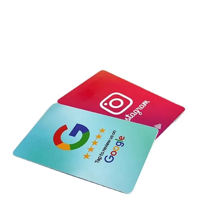 Tarjeta nfc de alta calidad, tarjeta nfc usada por Google, embalaje de  tarjetas rfid para revisión de Google