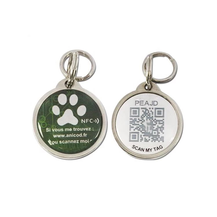 Tag per cani NFC programmabili a caldo Collare per animali domestici in  silicone Rfid Codice Qr unico Tag di tracciamento ID animale domestico per  animali domestici