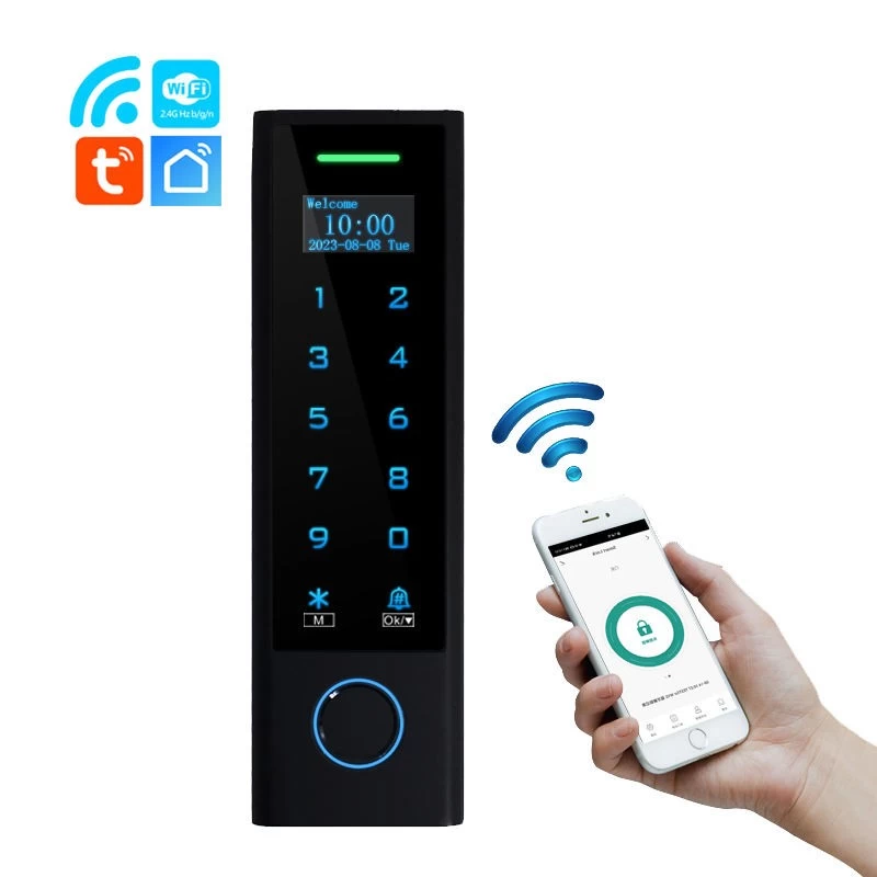 China Big User Capacity 10000+ User Capacity Smart Access Control,Factory Price Tuya WiFi Fingerprint Door Lock manufacturer