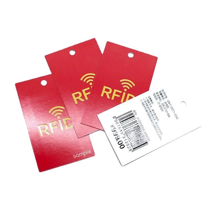 China Free sample RFID hangtag labels rfid garment shoes tags for clothes shoe inventory retail management manufacturer