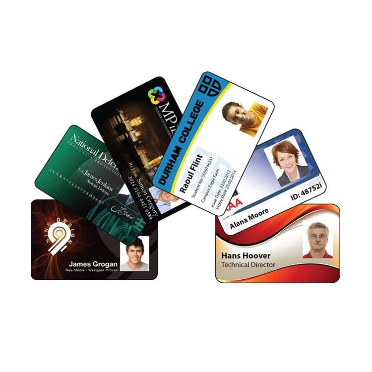 China Wholesale Full Color Personalized Printing PC Badge Materia card PVC Card With Laser printing film Chip card - COPY - fd2nat fabricante