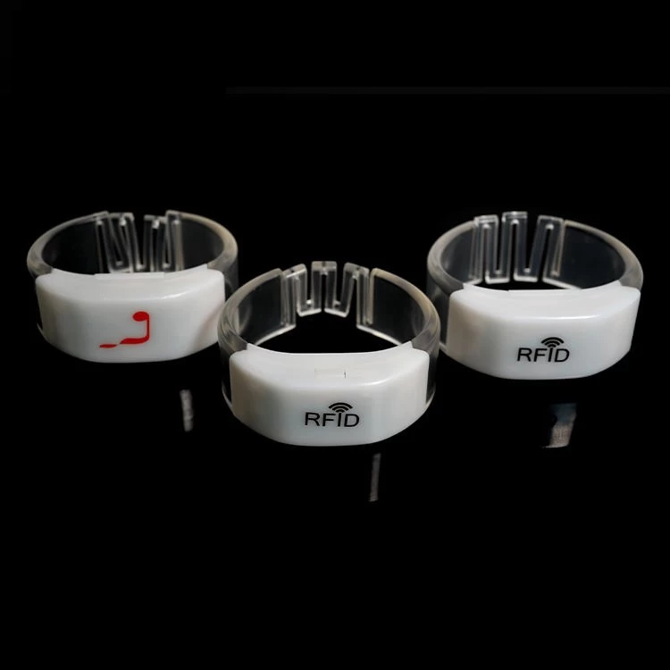China Custom Logo DMX Remote Control LED Party Bracelets RFID Concert Led Glow Wristband manufacturer