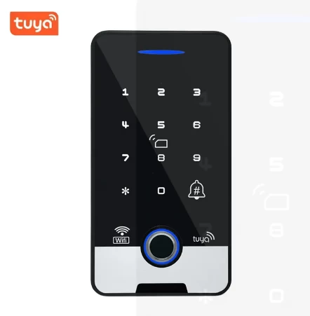 China smart waterproof keypad tuya wifi fingerprint door biometric access control system products manufacturer