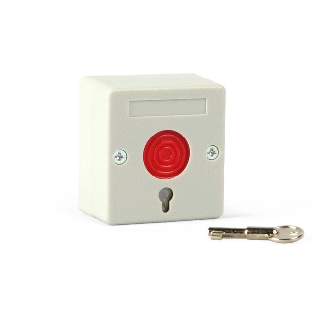 China Cheap 12V 24V Emergency Button ABS Plastic Key Reset Wired Emergency Panic Alarm Button For Security System manufacturer