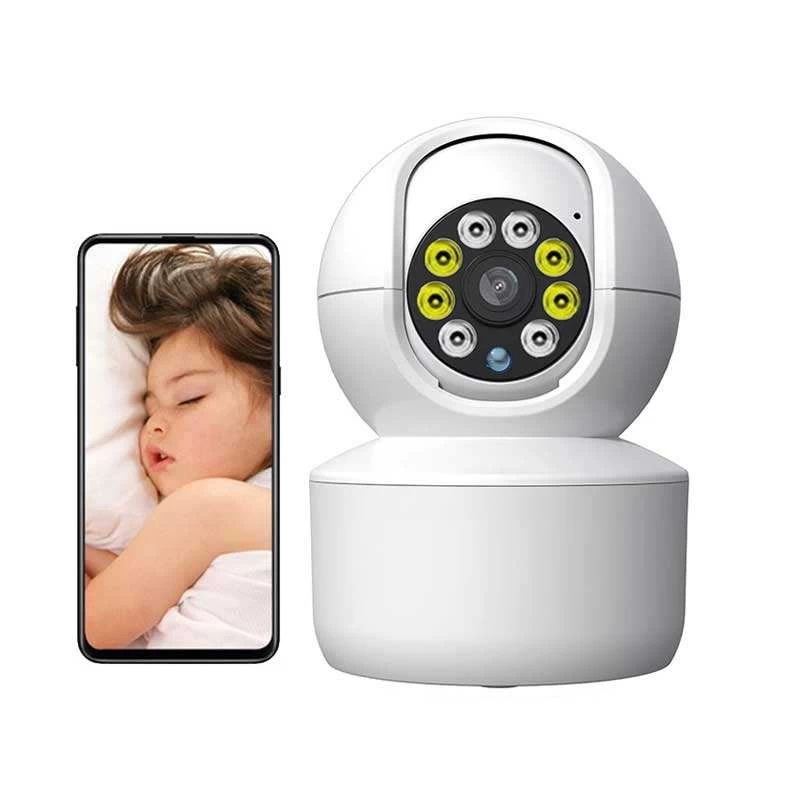 China Color night vision wireless HD auto tracking micro SD card cloud storage wifi network baby monitor camera manufacturer