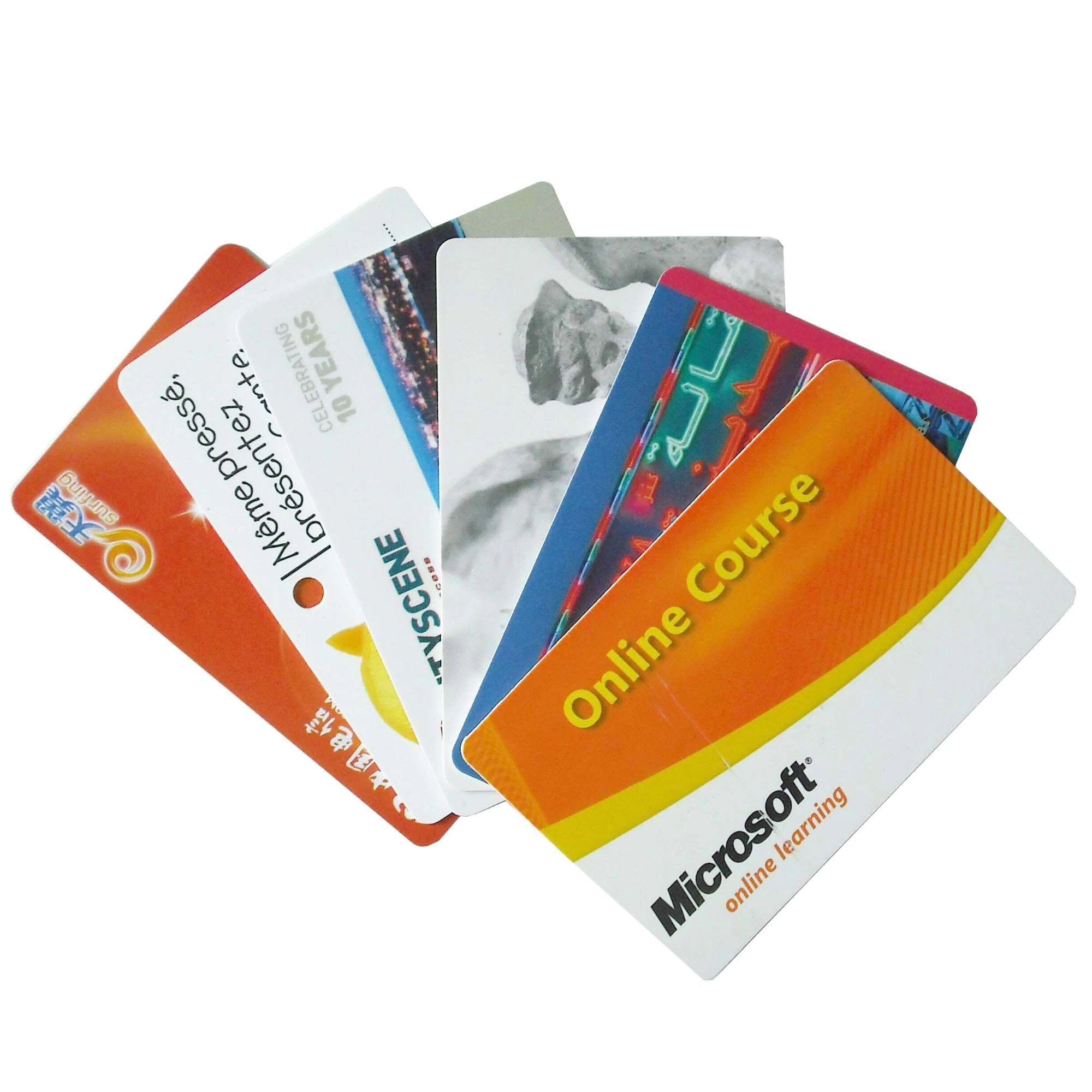 Китай Продвижение 13,56 МГц MIFARE Plus S 2K 4K CR80 Размер ПВХ MIFARE Plus RFID-карта производителя