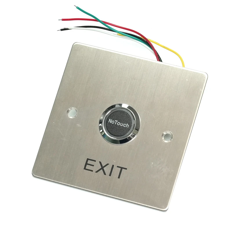Stainless Steel Mounted Release Exit Button With Box – Metal Door Switch For Access Control
