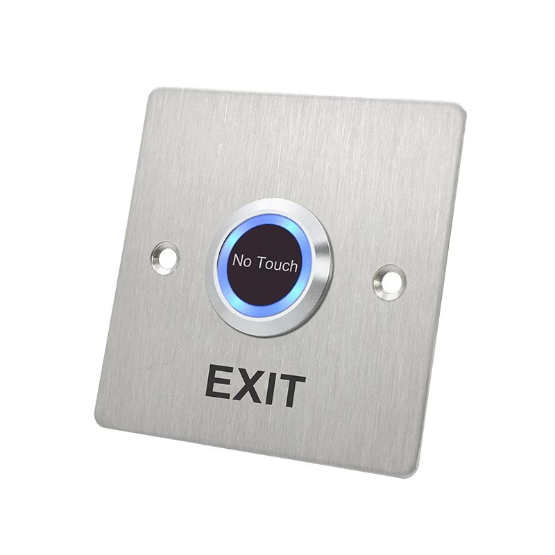 porcelana Acero inoxidable No Touch Door Botón de salida de liberación no/NC/COM Sensor Interruptor con indicador de LED para el control de acceso fabricante