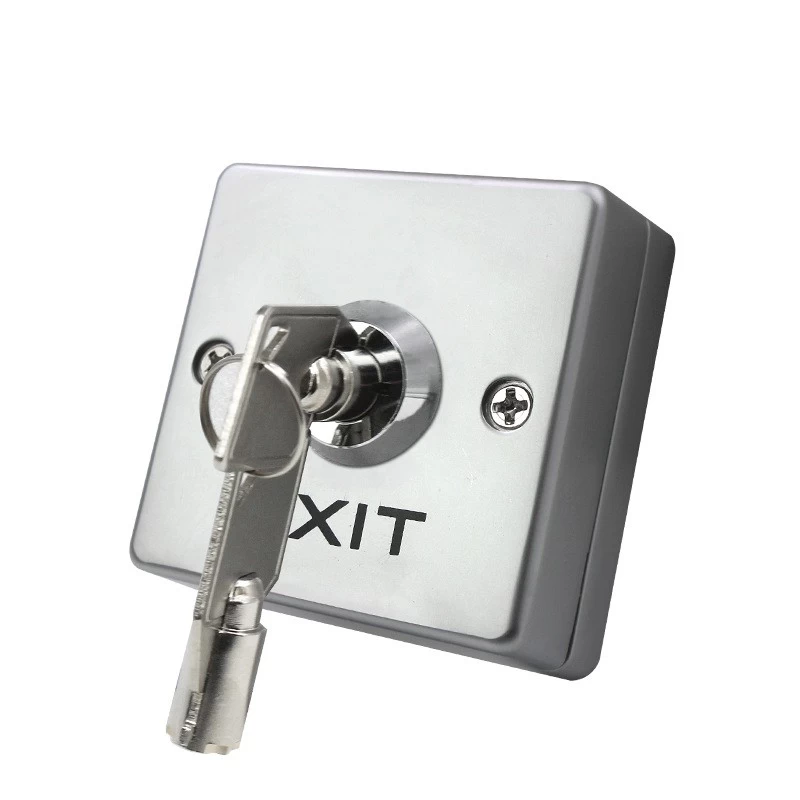 porcelana No/NC/COM Botón de liberación de la salida con el botón de salida de la tecla Push Switches para la compuerta DC12V-24V con el cuadro posterior fabricante